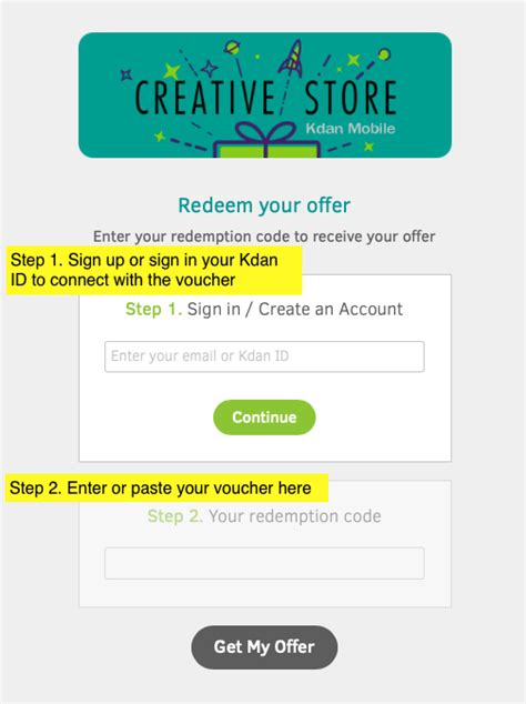 Redeem your Voucher .